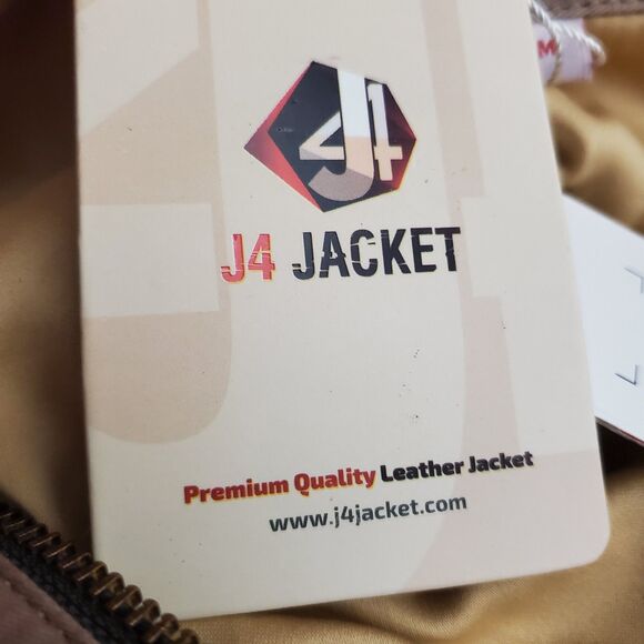 Women's J4 Bomber Jacket Brown Jacket Size Medium - Picture 7 of 12